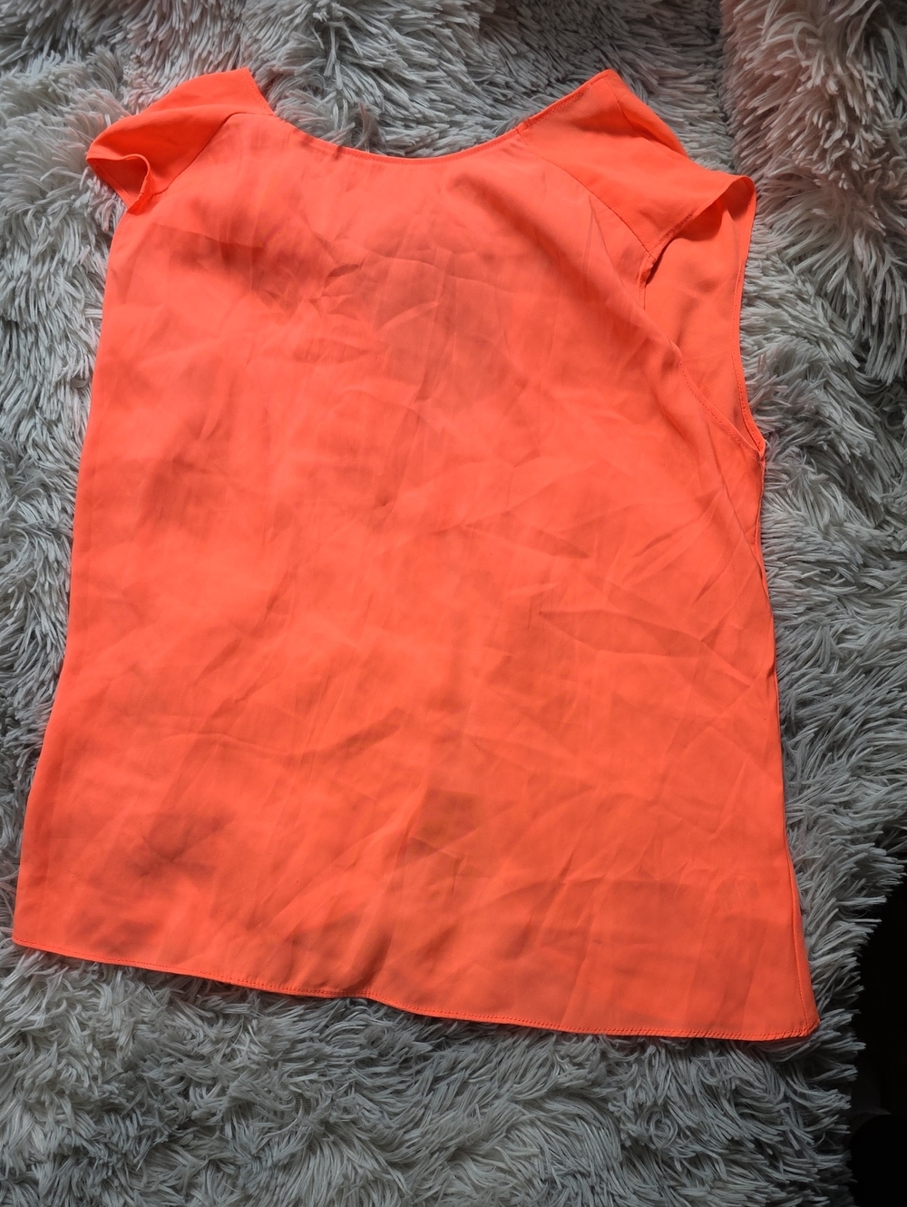Express Neon Orange Sleeveless Top